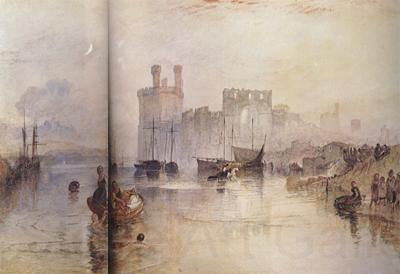 Joseph Mallord William Turner Caernarvon Castle,Wales (mk31) Spain oil painting art
